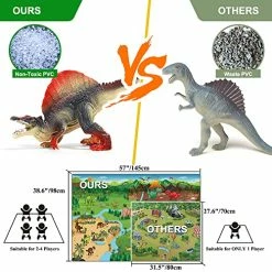 Outlet ๐ Jurassic Dinosaur Toys Figures,12 PCS Realistic Large Dinosaur Figurines With Jumbo Play Mat & Information Dino Book,Educational Dino Figure Playset Cake Topper Decoration For Kids โ๏ธ 8 Outlet ๐ Jurassic Dinosaur Toys Figures,12 PCS Realistic Large Dinosaur Figurines With Jumbo Play Mat & Information Dino Book,Educational Dino Figure Playset Cake Topper Decoration For Kids โ๏ธ -Stuffed Animals & Plush Toys Sales Store 51YDmIL9HFL