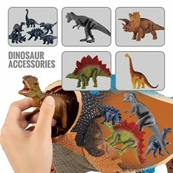 Flash Sale π TEMI Large Dinosaur Toy For Kids And Toddlers, Jumbo Tyrannosaurus Rex With Mist Spray, LED Light And Roaring Sounds β One Big Hollow T-Rex Stored With 4 Hand-Painted Dinosaur And 6 Mini Dinos Blue π₯ 8 Flash Sale π TEMI Large Dinosaur Toy For Kids And Toddlers, Jumbo Tyrannosaurus Rex With Mist Spray, LED Light And Roaring Sounds β One Big Hollow T-Rex Stored With 4 Hand-Painted Dinosaur And 6 Mini Dinos Blue π₯ -Stuffed Animals & Plush Toys Sales Store 51ZpCDostJL