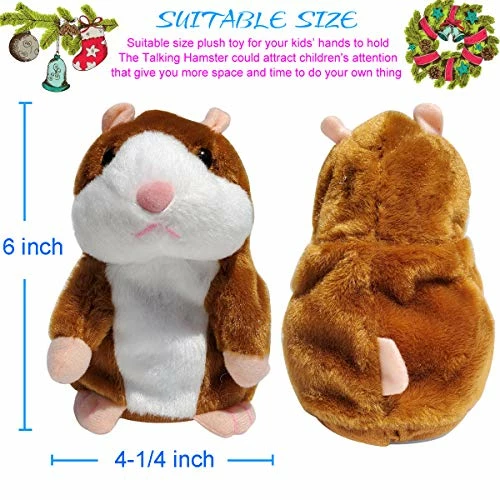 Buy π― Tockrop 2 Pack Talking Hamster Mouse Plush Interactive Toy Repeat What You Say Mimicry Pet Talking Record For Early Learning π 2 Buy π― Tockrop 2 Pack Talking Hamster Mouse Plush Interactive Toy Repeat What You Say Mimicry Pet Talking Record For Early Learning π - Image 2
