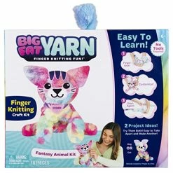 New π Big Fat Yarn Fantasy Animal Kit - Finger Knitting Fun - DIY All In One Finger Knitting Kit β Level 3: Advanced, Arts And Crafts For Kids Teens Tweens And Adults - Make Your Own Animals - Ages 6+ π₯°