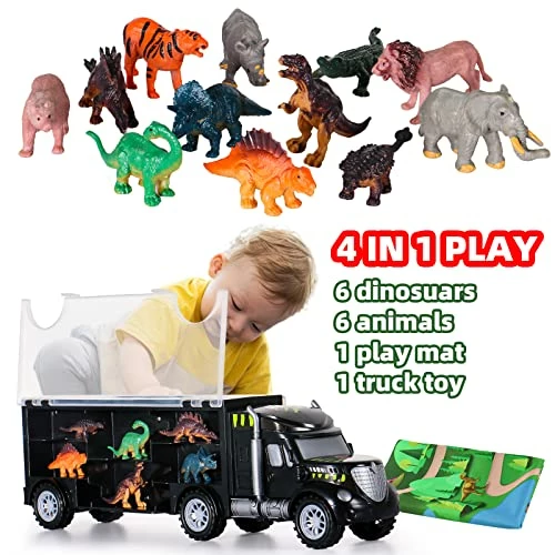 Best Pirce π€© Dinosaur Toys For Kids 3-5 Kids Toys For 3 4 5 + Year Old Boys π§ Girls Dinosaur Truck Toddler Toys With Zoo Play Mat Mini Animal Toys Dinosaur Figures Cars Toys For 2 3 4 5 6 Year Old Boys π§ Girls Gifts π 6 Best Pirce π€© Dinosaur Toys For Kids 3-5 Kids Toys For 3 4 5 + Year Old Boys π§ Girls Dinosaur Truck Toddler Toys With Zoo Play Mat Mini Animal Toys Dinosaur Figures Cars Toys For 2 3 4 5 6 Year Old Boys π§ Girls Gifts π - Image 6