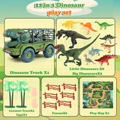 Discount ⌛ APOBATK Dinosaur Truck Toys For Kids 3-5, Dinosaur Truck Carrier for Boys, Dinosaurs Transport Car With Light And Roaring, 22 In 1 Dinosaur Play Set, 10 Dino Figures, Dinosaur Eggs, Activity Play Mat ✔️ 10 Discount ⌛ APOBATK Dinosaur Truck Toys For Kids 3-5, Dinosaur Truck Carrier for Boys, Dinosaurs Transport Car With Light And Roaring, 22 In 1 Dinosaur Play Set, 10 Dino Figures, Dinosaur Eggs, Activity Play Mat ✔️ -Stuffed Animals & Plush Toys Sales Store 51jeTd0yJOL