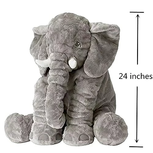 Cheapest 🌟 BOOJALOO Giant Stuffed Animals Doll Elephant Stuffed Animal, 24" Stuffed Elephant Plush Toy Gifts For 👧 Girls Boys Gray 🎁 2 Cheapest 🌟 BOOJALOO Giant Stuffed Animals Doll Elephant Stuffed Animal, 24" Stuffed Elephant Plush Toy Gifts For 👧 Girls Boys Gray 🎁 - Image 2