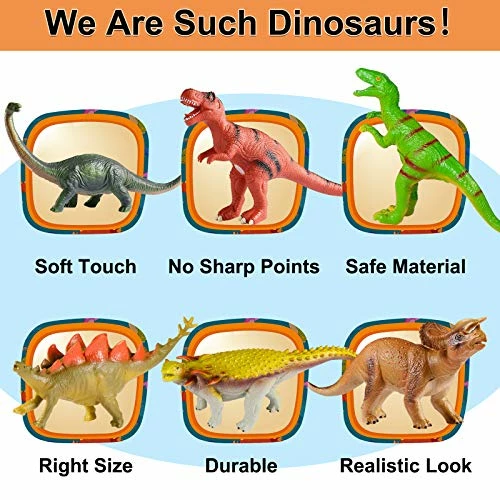 Best reviews of π Tepsmigo Soft Dinosaur Toys For Kids 3-5, Dinosaur Toys For Kids Toddlers - 6Pack Jumbo Dinosaur Toys, Jurassic Dinosaurs T-Rex Velociraptor Triceratops..., Perfect Dinosaur Toys For Kids 3-5, 5-7 π 2 Best reviews of π Tepsmigo Soft Dinosaur Toys For Kids 3-5, Dinosaur Toys For Kids Toddlers - 6Pack Jumbo Dinosaur Toys, Jurassic Dinosaurs T-Rex Velociraptor Triceratops..., Perfect Dinosaur Toys For Kids 3-5, 5-7 π - Image 2