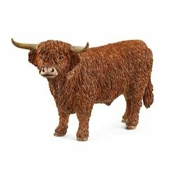 Buy ๐ Schleich Farm World, Realistic Farm Animal Toys For Boys And ๐ง Girls, Highland Bull Cow Toy Figurine, Ages 3+ ๐
