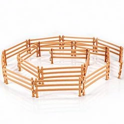Flash Sale π₯° LC JoyCre 40PCS Corral Fence Toy Accessories Panel Set Farm Corral Fence With Gate Horse Paddock Barn Farm Animals For Toddlers Kids Preschool Educational Gift Sets β¨