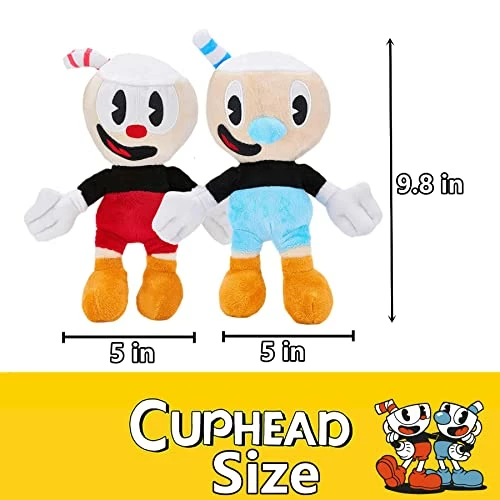 Top 10 ⭐ ULTHOOL Cuphead Plush Mugman Game Doll Toys, 9.8 Inch Adventure Mecup And Brocup Soft Stuffed Plushie For Kids 🥳 Birthday Gift (Red+Blue) 🎉 2 Top 10 ⭐ ULTHOOL Cuphead Plush Mugman Game Doll Toys, 9.8 Inch Adventure Mecup And Brocup Soft Stuffed Plushie For Kids 🥳 Birthday Gift (Red+Blue) 🎉 - Image 2