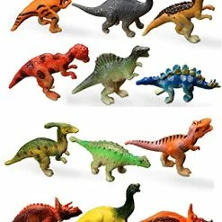 Cheap π₯ HAPTIME Plastic Assorted Mini Dinosaur Figures, Little Dinosaur Figurine, Small Dino Toy 1.5 Inch - 3 Inch, Great For Dino Cake Topper, Easter Eggs Filler, Pack Of 12 π