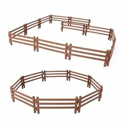 Top 10 π Volnau 20 Pcs Farm Corral Fence Toys Panel Accessories Playset Barn Animal Figures For Toddlers Kids Figurines Set Decoration Prop π
