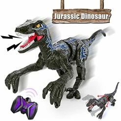 New ✨ Remote Control Dinosaur Toys For Kids,Jurassic Educational Velociraptor Toys,Rechargeable Electric Dinosaurs Toys Gifts For 3+ Years Old Boys 👧 Girls 👍