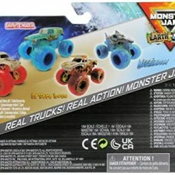 New 👏 2022 Earth Vs Surf Series 2-Pack 'W' Whiplash Earth Vs Grave Digger Surf 🔥 -Stuffed Animals & Plush Toys Sales Store 51wszU6s1pL