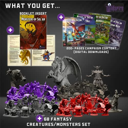 Cheapest ⌛ Fantasy Miniatures W/ Huge Dragon For DND Miniatures Monsters DND Accessories 28mm Bulk Dungeons And Dragons Miniatures D&D Miniatures DND Minis DND Figures Starter Set Tabletop DND Gift ⭐ 2 Cheapest ⌛ Fantasy Miniatures W/ Huge Dragon For DND Miniatures Monsters DND Accessories 28mm Bulk Dungeons And Dragons Miniatures D&D Miniatures DND Minis DND Figures Starter Set Tabletop DND Gift ⭐ - Image 2