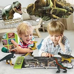 Hot Sale π FRUSE Dinosaur Toys For Kids 3-5 - 12Pcs Dinosaur Figures W / Interactive Dinosaur Sound Book,Included Realistic Roars,Story & QA & Volume Adjust E-Book Animal Toy For 3 4 5 6 Kids π 8 Hot Sale π FRUSE Dinosaur Toys For Kids 3-5 - 12Pcs Dinosaur Figures W / Interactive Dinosaur Sound Book,Included Realistic Roars,Story & QA & Volume Adjust E-Book Animal Toy For 3 4 5 6 Kids π -Stuffed Animals & Plush Toys Sales Store 614StssHYHL
