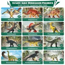 Hot Sale π FRUSE Dinosaur Toys For Kids 3-5 - 12Pcs Dinosaur Figures W / Interactive Dinosaur Sound Book,Included Realistic Roars,Story & QA & Volume Adjust E-Book Animal Toy For 3 4 5 6 Kids π 11 Hot Sale π FRUSE Dinosaur Toys For Kids 3-5 - 12Pcs Dinosaur Figures W / Interactive Dinosaur Sound Book,Included Realistic Roars,Story & QA & Volume Adjust E-Book Animal Toy For 3 4 5 6 Kids π -Stuffed Animals & Plush Toys Sales Store 61La6TGrsEL