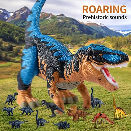 Cheap π 19" Large Size Plastic Dinosaur Toy Play Set For Kids 3 4 5 6 7 Years, Realistic T-rex With Storage Tummy For Mini Dinos, STEM Toys Sliding Dinosaur Figure With Water Mist, Prehistoric Roar Sounds Blue β€οΈ 1 Cheap π 19" Large Size Plastic Dinosaur Toy Play Set For Kids 3 4 5 6 7 Years, Realistic T-rex With Storage Tummy For Mini Dinos, STEM Toys Sliding Dinosaur Figure With Water Mist, Prehistoric Roar Sounds Blue β€οΈ