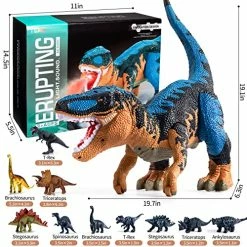 Cheap π 19" Large Size Plastic Dinosaur Toy Play Set For Kids 3 4 5 6 7 Years, Realistic T-rex With Storage Tummy For Mini Dinos, STEM Toys Sliding Dinosaur Figure With Water Mist, Prehistoric Roar Sounds Blue β€οΈ 10 Cheap π 19" Large Size Plastic Dinosaur Toy Play Set For Kids 3 4 5 6 7 Years, Realistic T-rex With Storage Tummy For Mini Dinos, STEM Toys Sliding Dinosaur Figure With Water Mist, Prehistoric Roar Sounds Blue β€οΈ -Stuffed Animals & Plush Toys Sales Store 61PdNVj9VrL