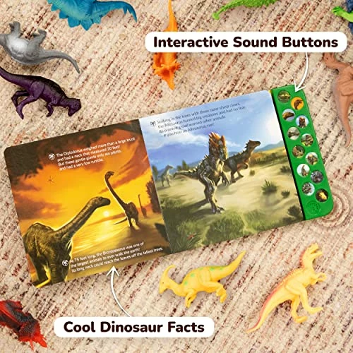 Cheapest 😍 Dinosaur Toys For Kids - Interactive Dinosaur Sound Book With Realistic Dinosaur Roars - 12 Large Dinosaur Toys (7") For Kids And Toddlers - Interactive Set Of Dinosaur Toys For Kids 3-5 🎁 4 Cheapest 😍 Dinosaur Toys For Kids - Interactive Dinosaur Sound Book With Realistic Dinosaur Roars - 12 Large Dinosaur Toys (7") For Kids And Toddlers - Interactive Set Of Dinosaur Toys For Kids 3-5 🎁 - Image 4